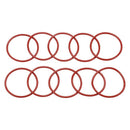 10 pcs Silicone O-Ring Oil Seal Seals Washer Red 45 x 2.5 x 40mm