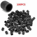 100pcs Practical Plastic Car Bike Motorcycle Truck Wheel Tire Valve Stem Cap