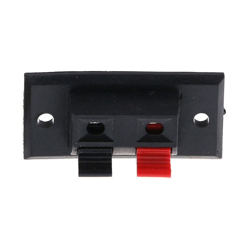 2Pcs 2 Positions Connector Terminal Push in Audio Speaker Terminals Cy