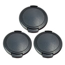 3Packs Cap Lens Cap 49mm Lens Cap Lens   Universal Strap for Camcorder