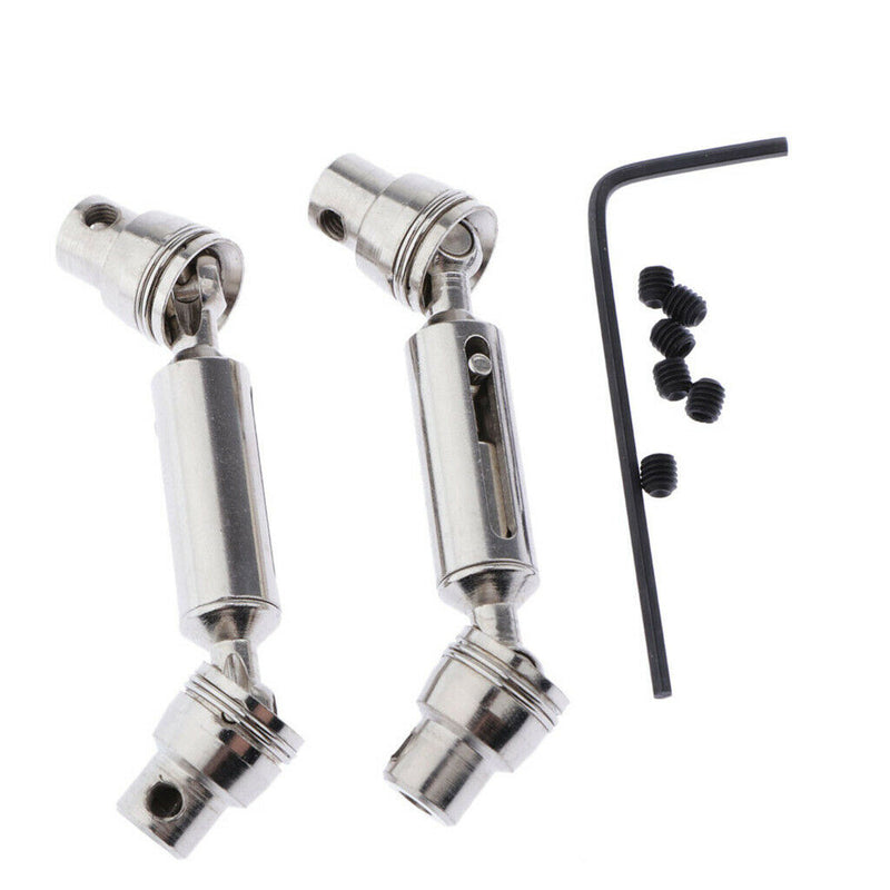 2pcs Steel Universal Drive Shaft for WPL B14 B24 MN35 MN66 Q62 Q65 1/16 RC