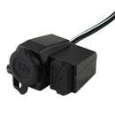 Motorcycle Waterproof 12V Cigarette Lighter USB Power Socket Charger For Ph