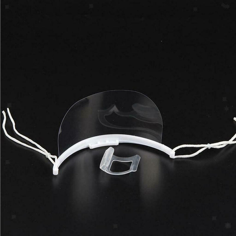 Smile Safety Face Shield Chef Hotel Visors Protect Mouth Shield 5.7x14cm