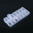 14 Slots Adjustable Plastic Jewelry Storage Box Earring Case Container