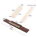 Classical Guitar Wooden Bridge Imitation Cattle Bone Nut Saddle Set Kit Deluxe