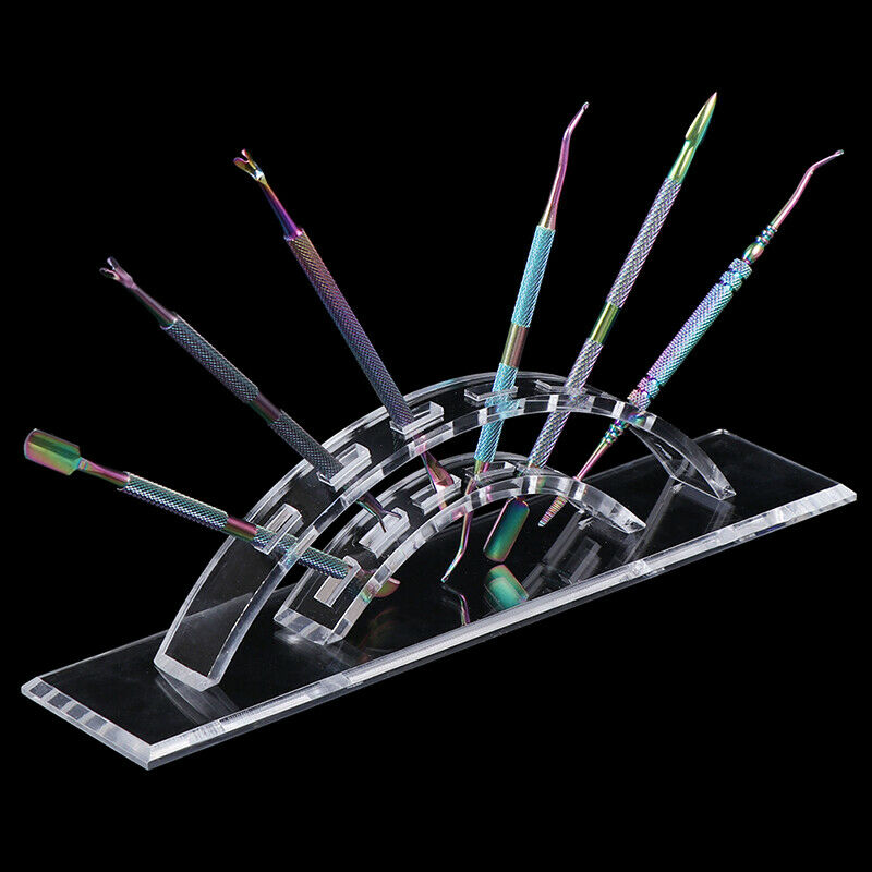 Eyelash Tweezers Storage Holder Rack Display Stand Transparent Acrylic Grafti 3C