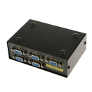 4 in 1 out VGA SVGA XGA Monitor Sharing Switcher Box for LCD PC TV Monitor