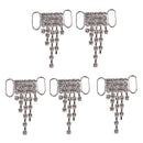 5 Pieces Crystal Tassels Rhinestone Bikini Connector for Swimming Wear and DIY