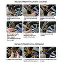 1X Wheel Tire Snow skid Chains For Car Truck SUV Emergency Winter A5X2 A2G7