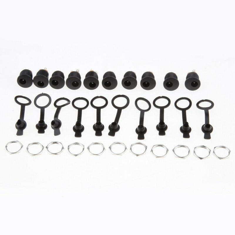 10Pcs DC-022 5.5-2.1 / 5.5 x 2.1mm DC Power Socket DC Connector Mounting