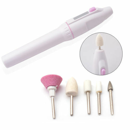 5Bits Nail Art Electric Drill Tips Buffer Manicure Pedicure File Grooming Too Pg