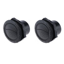 1 Pair Boat Interior Side Roof Air Exhaust Vent Ventilation Outlet Black 70x45mm