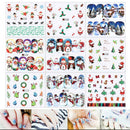 Christmas Nail Stickers Xmas Mixed Patterns Transfer Decals Nail Art Decorations