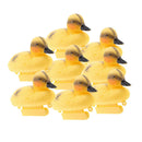 8 Pack Baby Duckings Floating Decoy Ducks Plastic Ornament Fish Pond Koi Fish