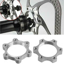 5Pcs Universal 44mm Bike Threaded Hubs Disk Disc Brake Rotor 6 Bolt Flange