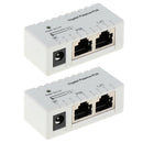 2 Packs Passive PoE Injector Power Over Ethernet RJ45, 2.1mm x 5.5mm DC
