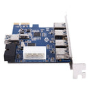 PCI-E Express Adapter A 5 USB 3.0 ports HUB New Internal Expansion Card