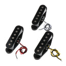 3pc Durable Guitar Single Coil Pickup Alloy Black For ST Electric Guitar