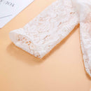 2pcs Newborn Photography Props Girls Lace Rompers Headband (Shell Pink) A