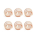 24 Pcs Table Number Holders Ring Shape Card Holder Circle Stereo Note Pad M T4Y4