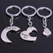 3x/Set Heart Pendant Friendship KeyRings Chains Keychains Family NPft Natural Gw