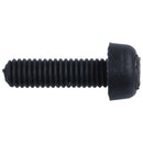 100 x Black M3*10mm plastic Phillips screw flat head