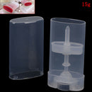 15ml DIY ClearEmpty Oval Flat Tubes Deodorant LipBalm Containers Empty Bottle ME