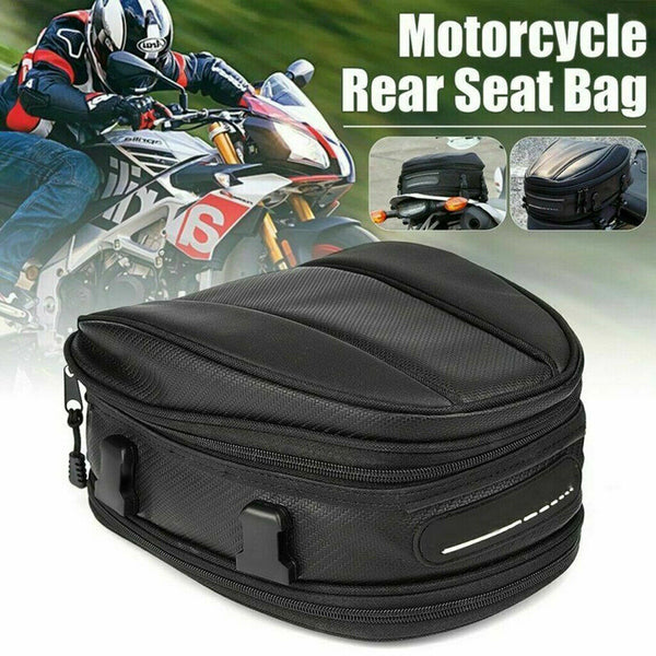 Motorbike Motorcycle Tail Seat Bag Saddle Bags Waterproof Multifunctional
