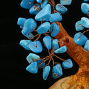 Blue Feng Shui Crystal Money Tree Office Home Decor Bring Luck / Wealth