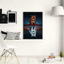5D DIY Full Drill Diamond Painting Cute Fox Cross Stitch Embroidery Mosaic