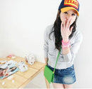 10x Luminous Neon Silicone Gummy Loom Rubber Fashion Hairband Wristband Bracelet