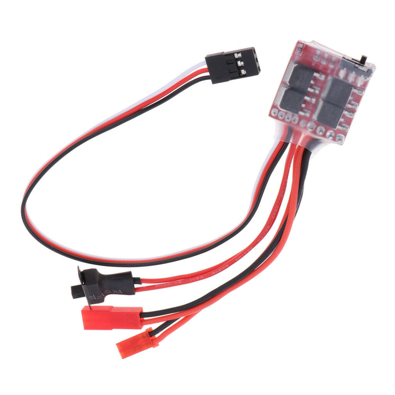20A Brush ESC Speed Control for 1/16 1/18 1/20 RC Pickup Semi-monster Truck