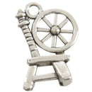 40 Pcs Spinning Wheel Charm Pendants 18x12mm(3/4"x1/2")