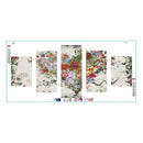 Heart-shaped 5D DIY Full Drill Diamond Painting 5-pictures Combination Kits