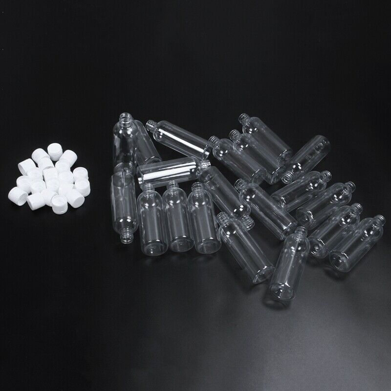 20 Pieces 100ml Plastic shampoo bottles Plastic Bottles for Travel Containe U9S6