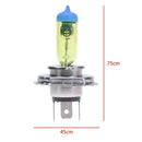 1pc Quartz Glass H4 3000K 100W Car Auto Yellow Halogen Headlight Lamp Bulb