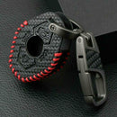 Carbon Fiber Leather Car Key Case For BMW M3 E39 E53 E60 E61 E83 E85 E86 fd