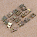 100Pcs Auto Car Mixed Door Trim Panel Clip Fastener Fixed Screw U Gasket Clip