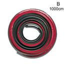 Black L-Shaped Seal Strip Car Door Trunk Weather Strip Edge Trim Hood J3W3