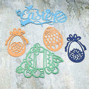 Lovely Egg Cutting Dies Scrapbooking Stencils Template for DIY Album Photo
