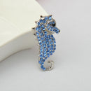2pcs Crystal Rhinestone Seahorse Fashion Brooch Pin Pendant Party Jewelry