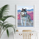 5D DIY Full Drill Diamond Painting Wolf Animal Cross Stitch Embroidery Kit