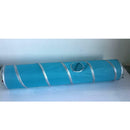 Foldable Cat Tunnel Cat Tent Cloth Two Suspend Balls for Kitten Fun Blue