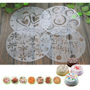 4 Pcs Round Fondant Cookies Flour Sugar Cake Cutter Decorating Tool Set