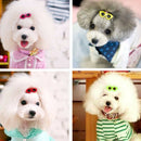 10pcs/Set Plastic Pet Sunglasses Hairpin Headdress Dog Hair Clip Pets Head A