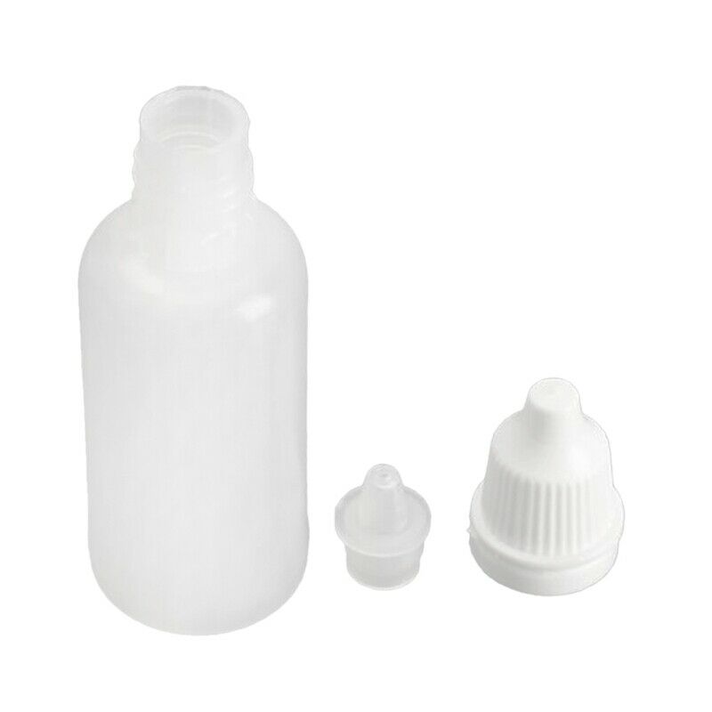 50pcs Empty Plastic Squeezable Dropper Bottles (30ml) M7V3