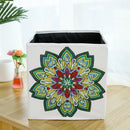 DIY Diamond Painting Flower Folding Storage Box Desktop Sundries Organizer