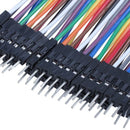 5X(40pcs 20cm 2.54mm male to male Breadboard jumper wire cable for Arduino M7F6)