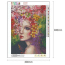 5D DIY Full Drill Diamond Painting Flowers Beauty Cross Stitch Embroidery Kits