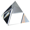 2.4" Clear Crystal Glass Pyramid  Pendant Suncatcher Paperweight Gift